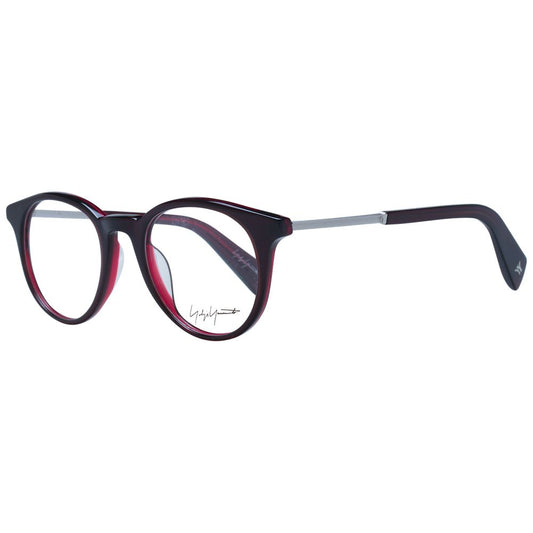 Montures de lunettes unisexes rouges Yohji Yamamoto