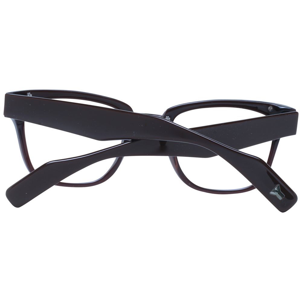 Montures de lunettes unisexes marron Yohji Yamamoto