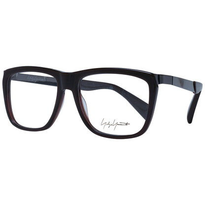 Montures de lunettes unisexes marron Yohji Yamamoto