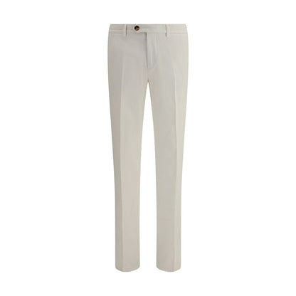 Brunello Cucinelli Monochrome Cotton Dyed Trousers Modern