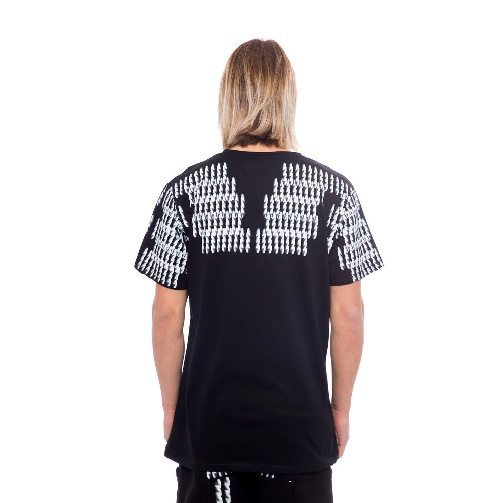 T-shirt homme en coton noir Nicolo Tonetto