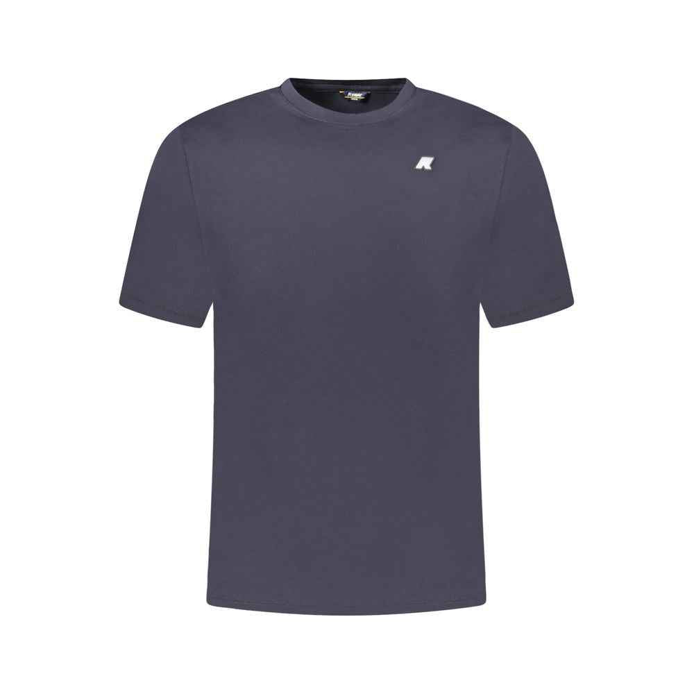 K-Way Blauw Katoenen Heren T-Shirt Met Logo Premium Elite