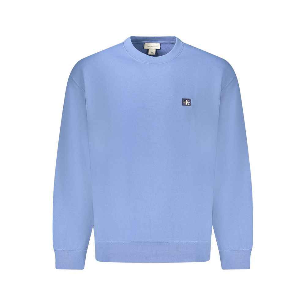 Calvin Klein Cotton Knit Sweater for Men Blue Recycled