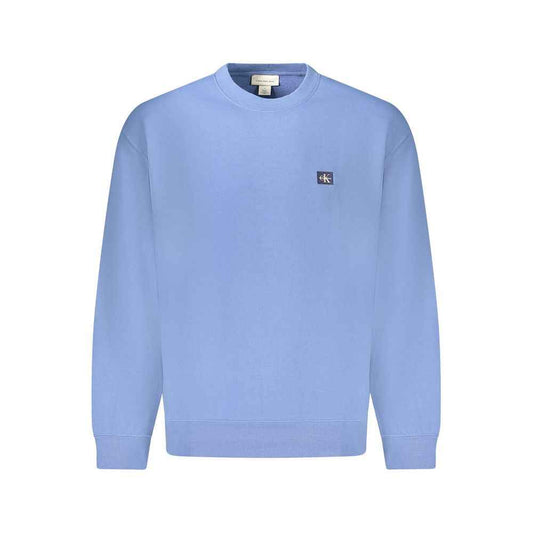 Calvin Klein Cotton Knit Sweater for Men Blue Recycled