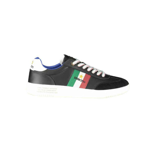 Esercito 1659 Leren Sneaker Heren Zwart Luxe Comfort