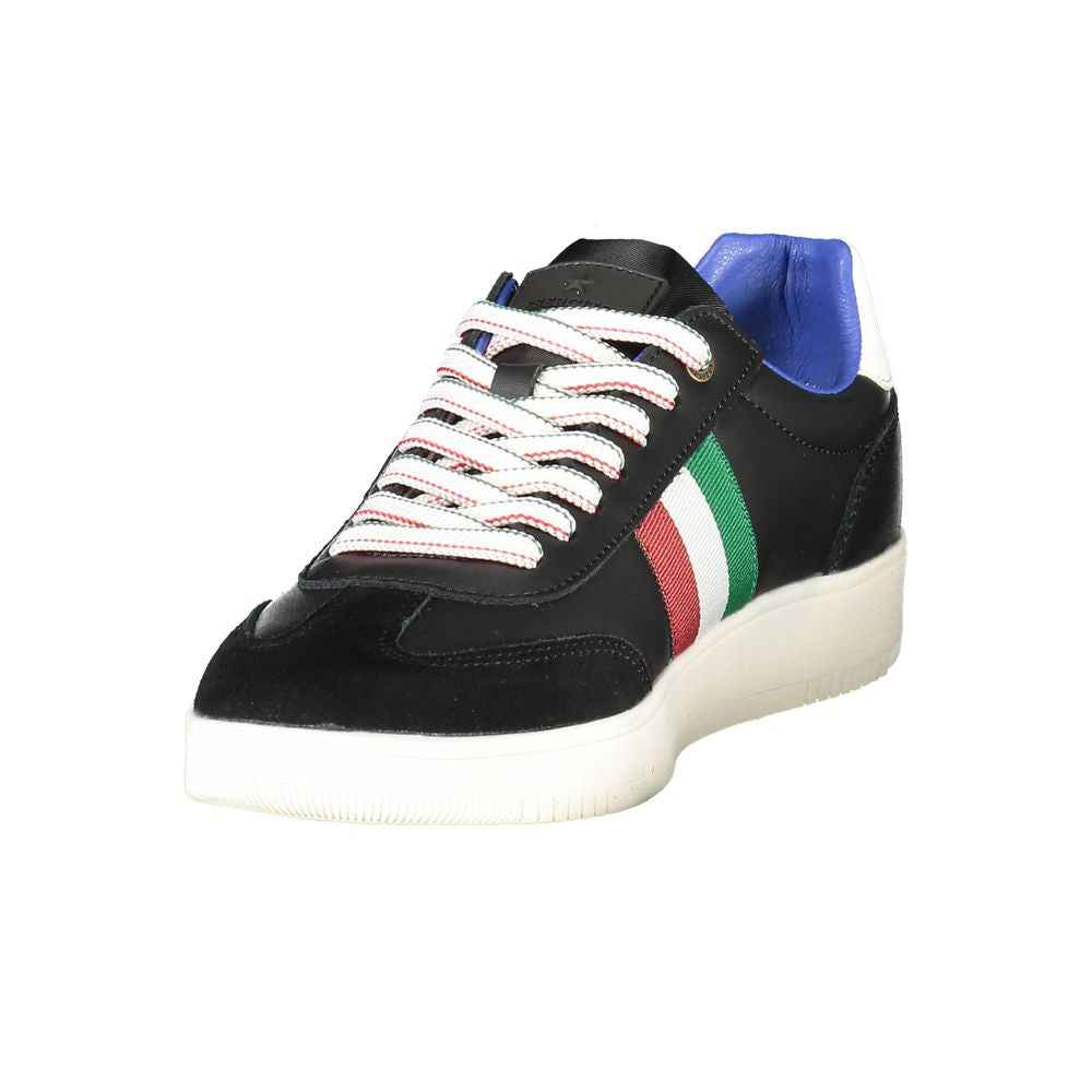 Esercito 1659 Leren Sneaker Heren Zwart Luxe Comfort