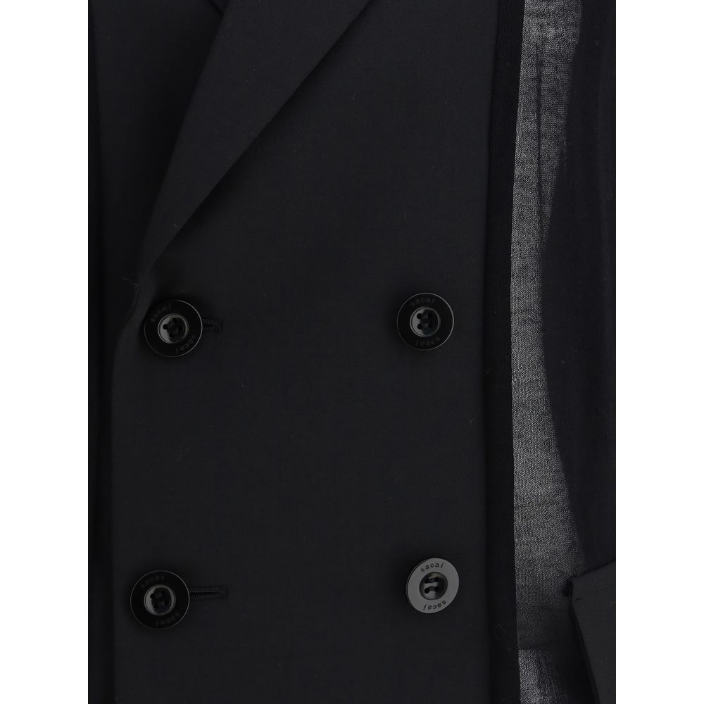 Veste blazer semi-transparente Sacai