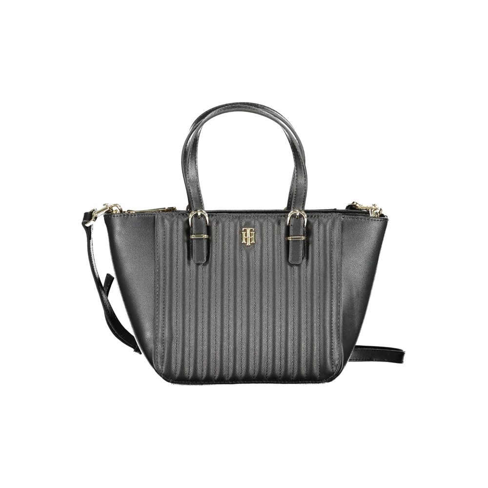Tommy Hilfiger Black Polyethylene Handbag by Tommy Hilfiger