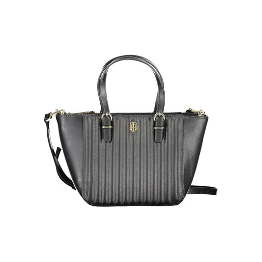 Tommy Hilfiger Black Polyethylene Handbag by Tommy Hilfiger