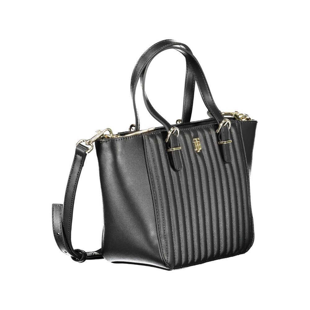 Tommy Hilfiger Black Polyethylene Handbag by Tommy Hilfiger