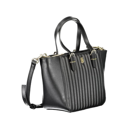Tommy Hilfiger Black Polyethylene Handbag by Tommy Hilfiger
