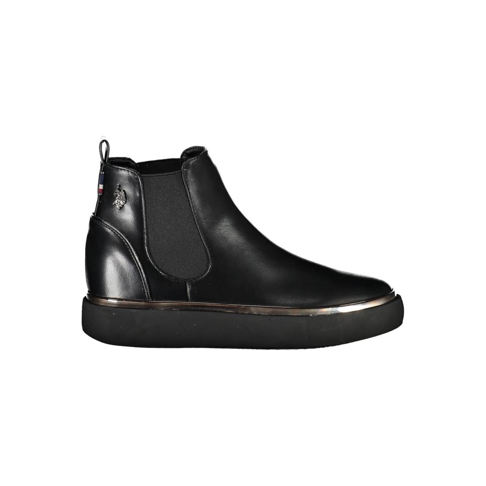 Bottes noires en polyester de l'association américaine Polo