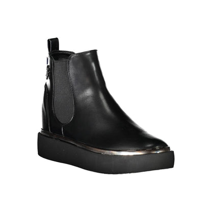 Bottes noires en polyester de l'association américaine Polo