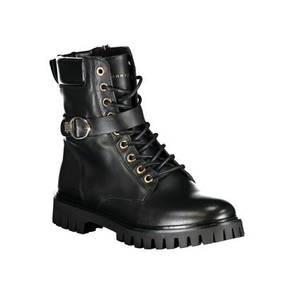 Tommy Hilfiger Black Polyester Boot by Tommy Hilfiger