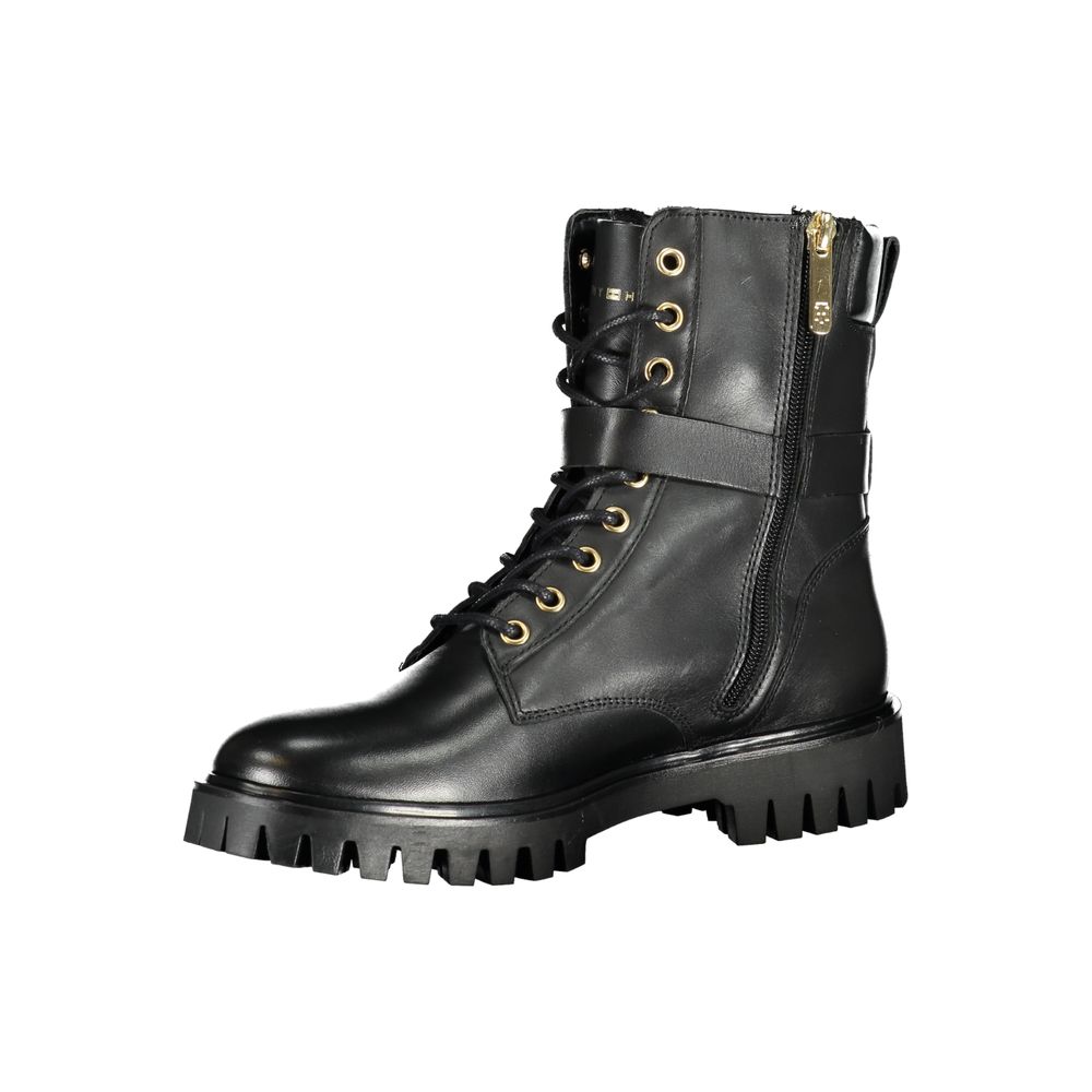 Tommy Hilfiger Black Polyester Boot by Tommy Hilfiger