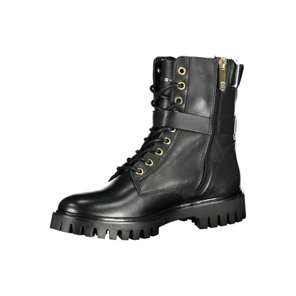 Tommy Hilfiger Black Polyester Boot by Tommy Hilfiger