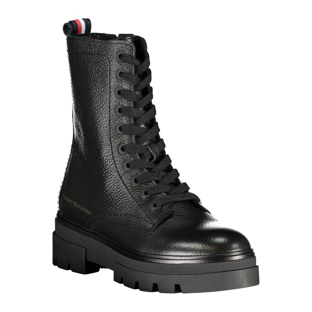 Tommy Hilfiger Black Polyester Boot by Tommy Hilfiger