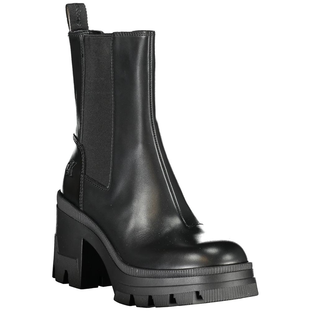 Calvin Klein Black Polyester Boot by Calvin Klein