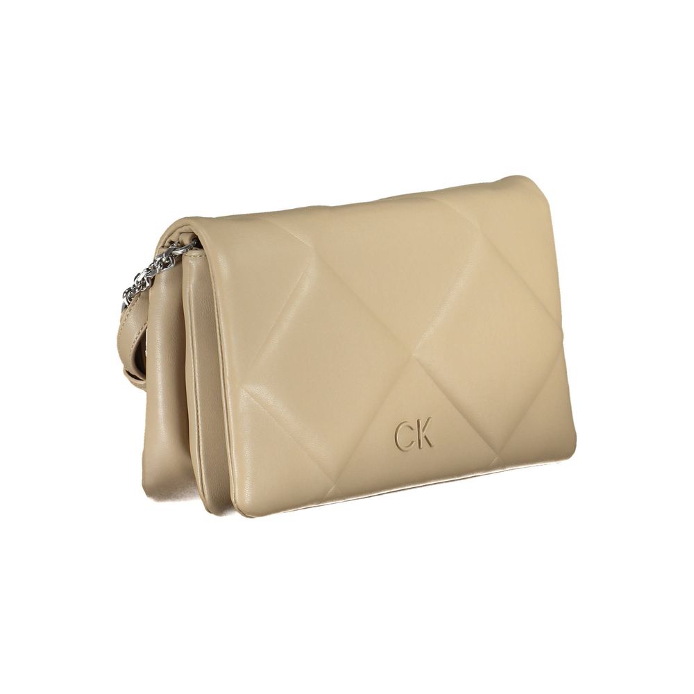 Calvin Klein Beige Polyester Handbag by Calvin Klein