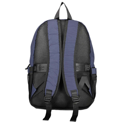 Sac à dos en polyester bleu Blauer