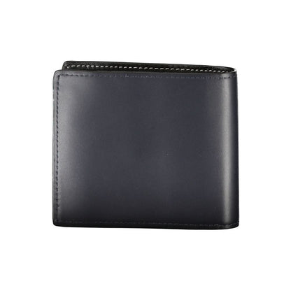 Portefeuille en cuir bleu Tommy Hilfiger