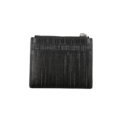 Portefeuille en cuir noir Calvin Klein