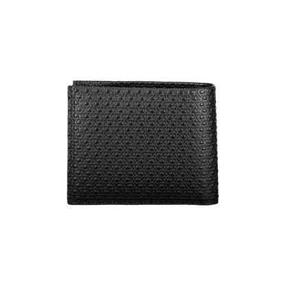 Portefeuille en cuir noir Calvin Klein