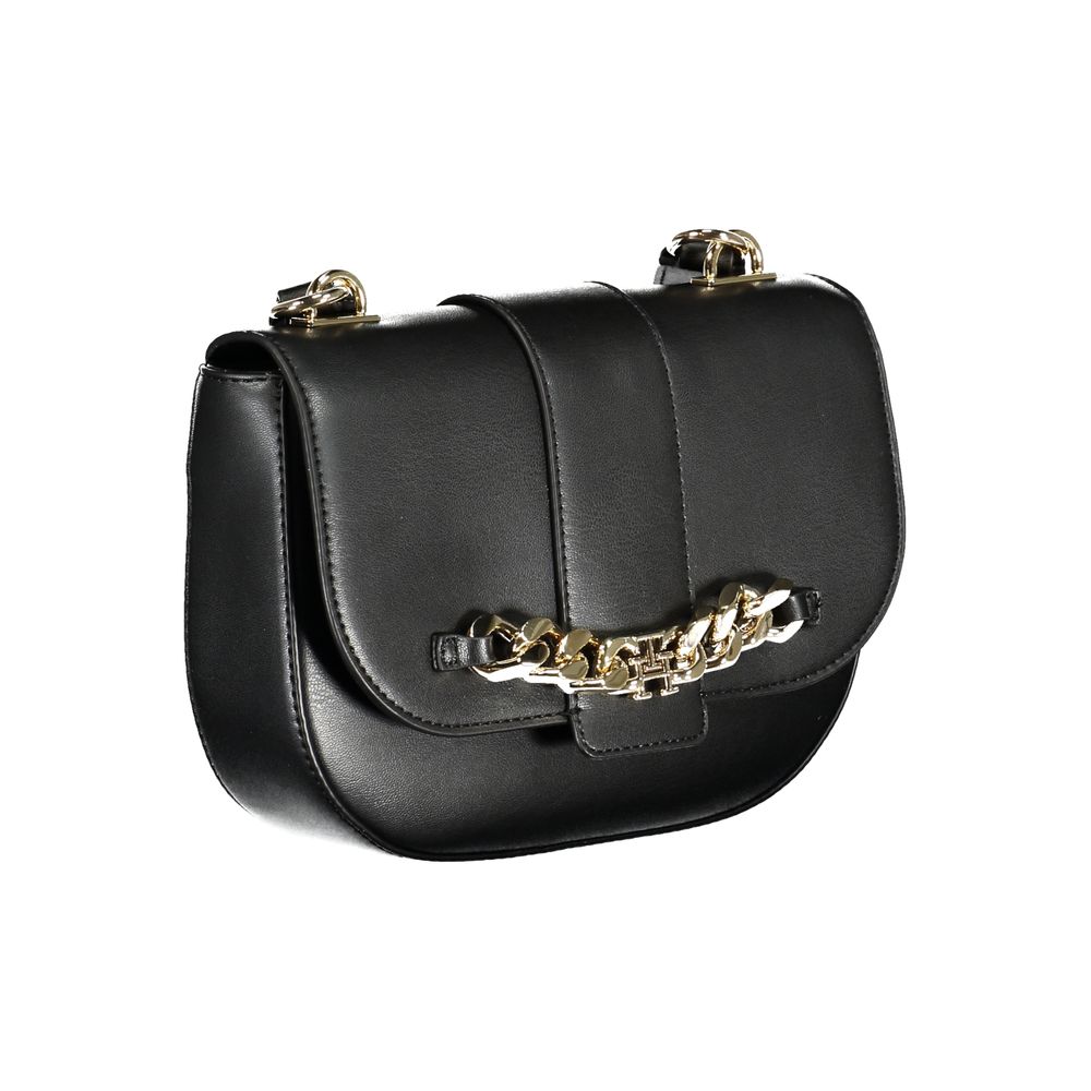 Tommy Hilfiger Black Polyethylene Handbag by Tommy Hilfiger
