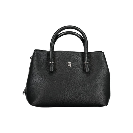 Tommy Hilfiger Black Polyethylene Handbag by Tommy Hilfiger