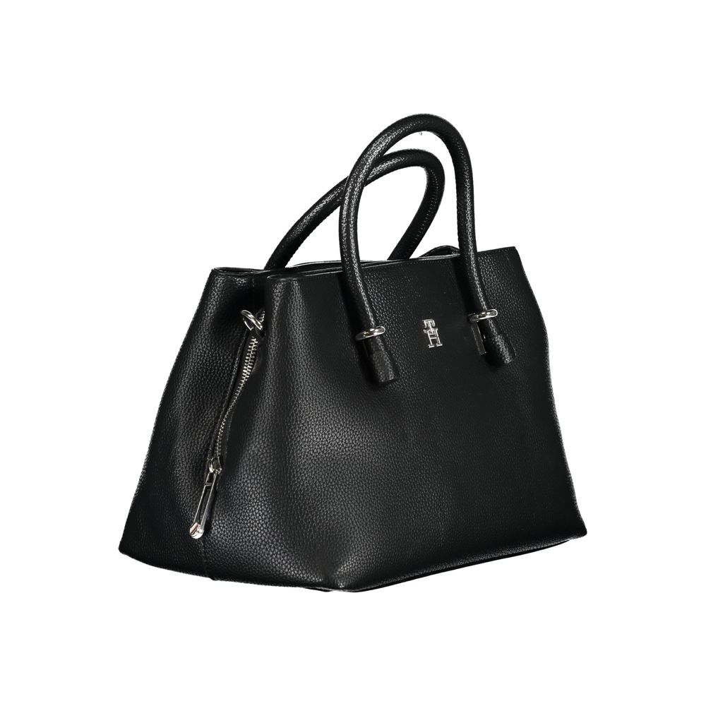 Tommy Hilfiger Black Polyethylene Handbag by Tommy Hilfiger