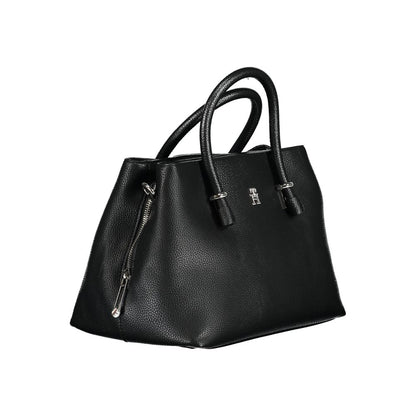 Tommy Hilfiger Black Polyethylene Handbag by Tommy Hilfiger