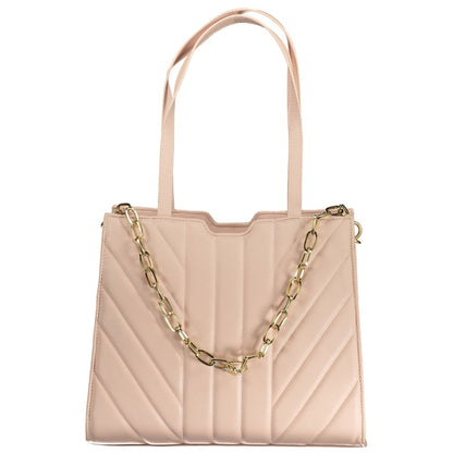 Mario Valentino Pink Polyethylene Handbag by Mario Valentino