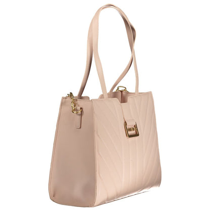 Mario Valentino Pink Polyethylene Handbag by Mario Valentino