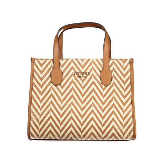 Guess Jeans Brown Cotton Handbag by Guess Jeans
