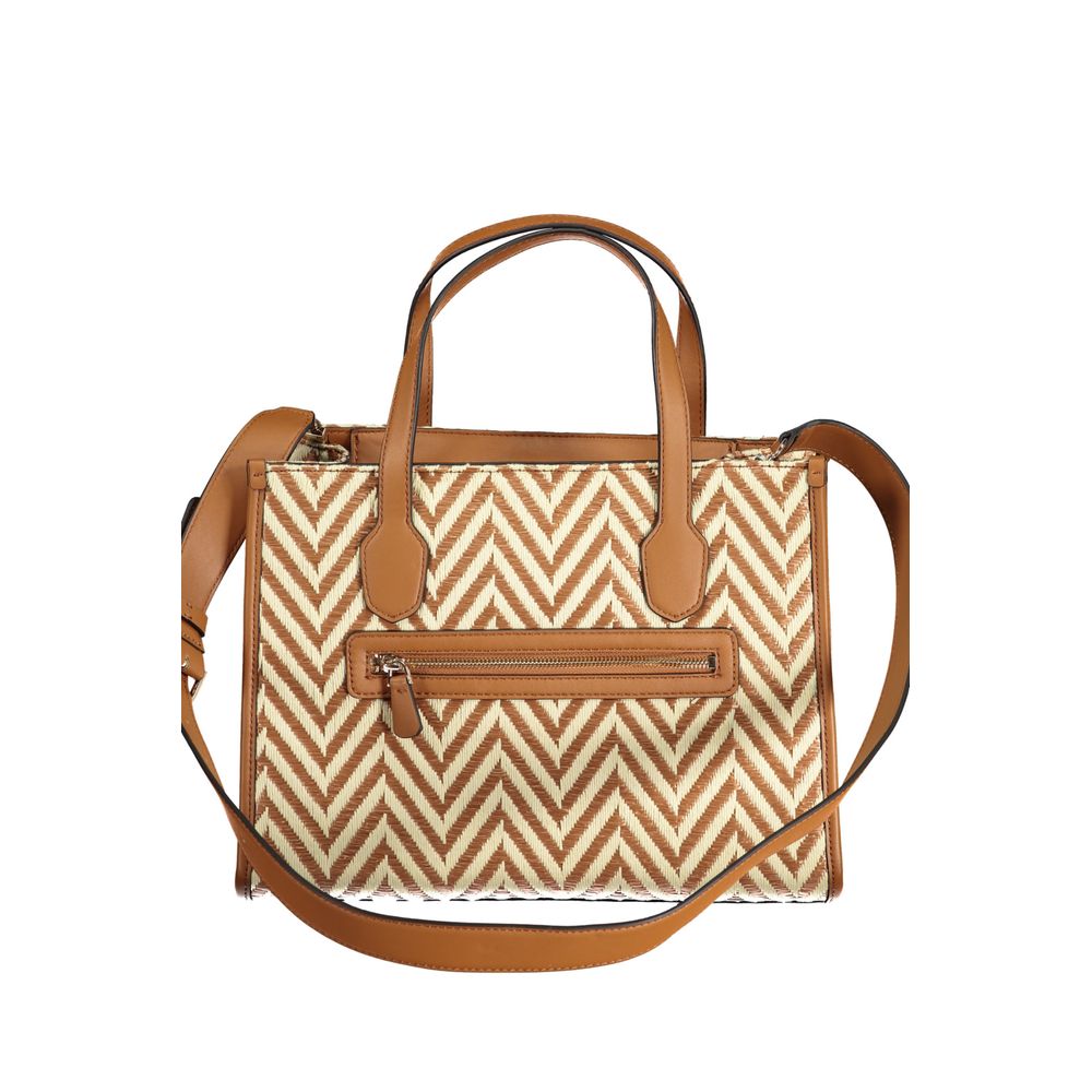 Guess Jeans Brown Cotton Handbag by Guess Jeans