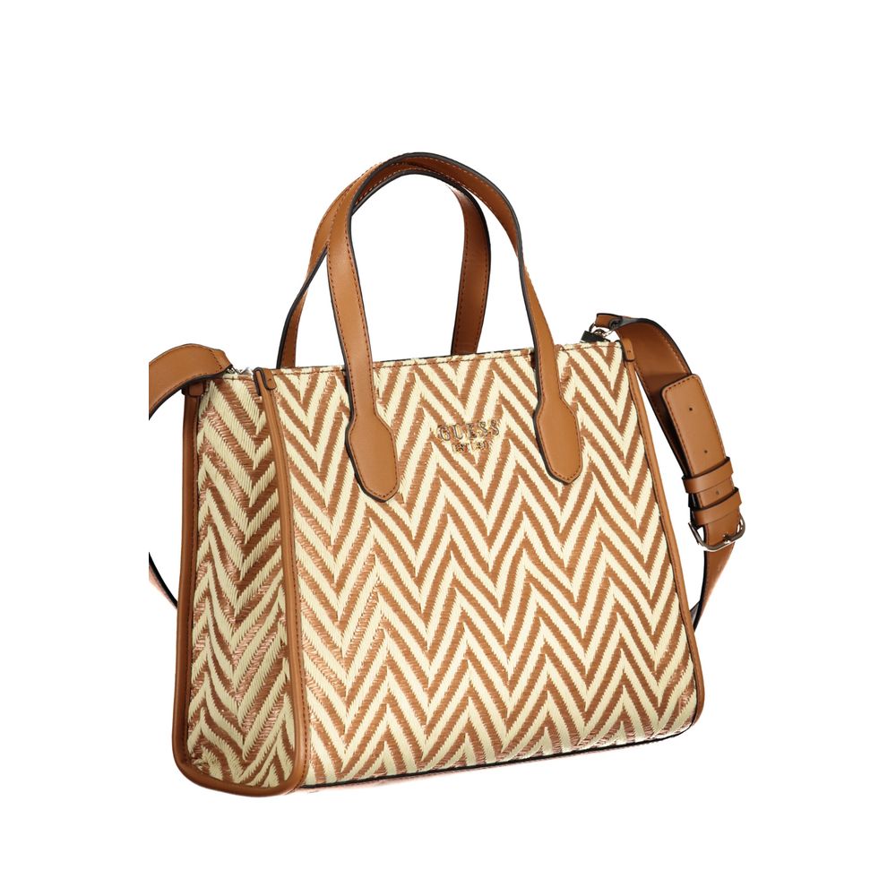 Guess Jeans Brown Cotton Handbag by Guess Jeans