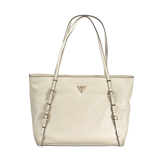 Guess Jeans Beige Polyethylene Handbag by Guess Jeans