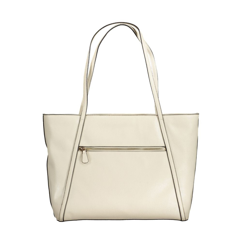Guess Jeans Beige Polyethylene Handbag by Guess Jeans