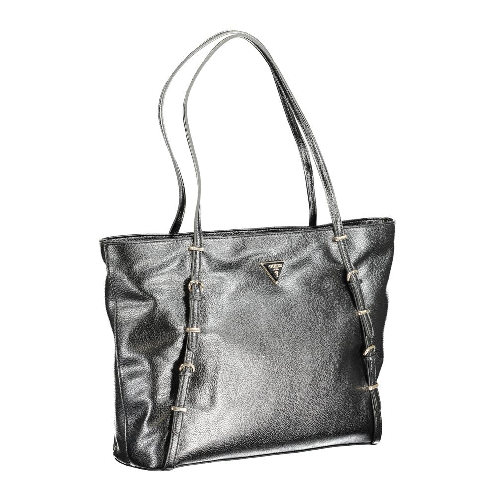 Guess Jeans Black Polyethylene Handbag by Guess Jeans