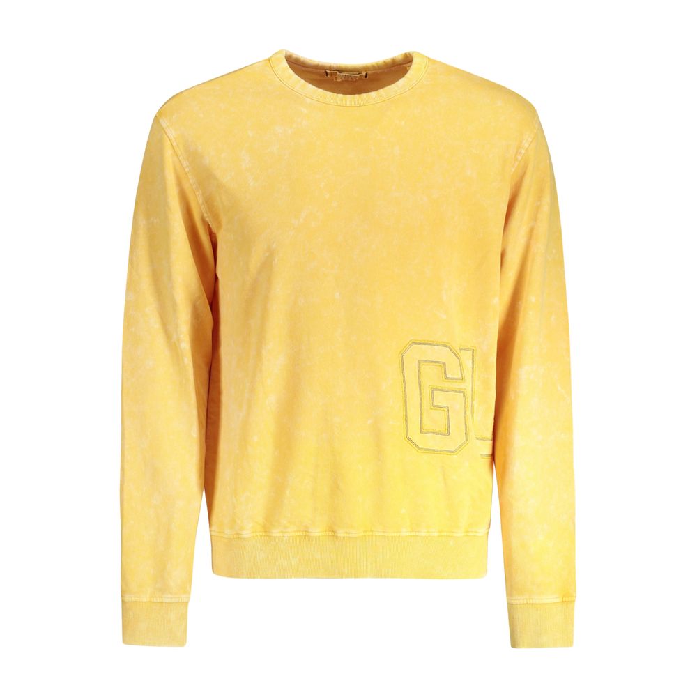 Guess Jeans Yellow Cotton Sweater by Guess Jeans