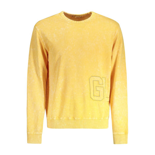 Guess Jeans Yellow Cotton Sweater by Guess Jeans