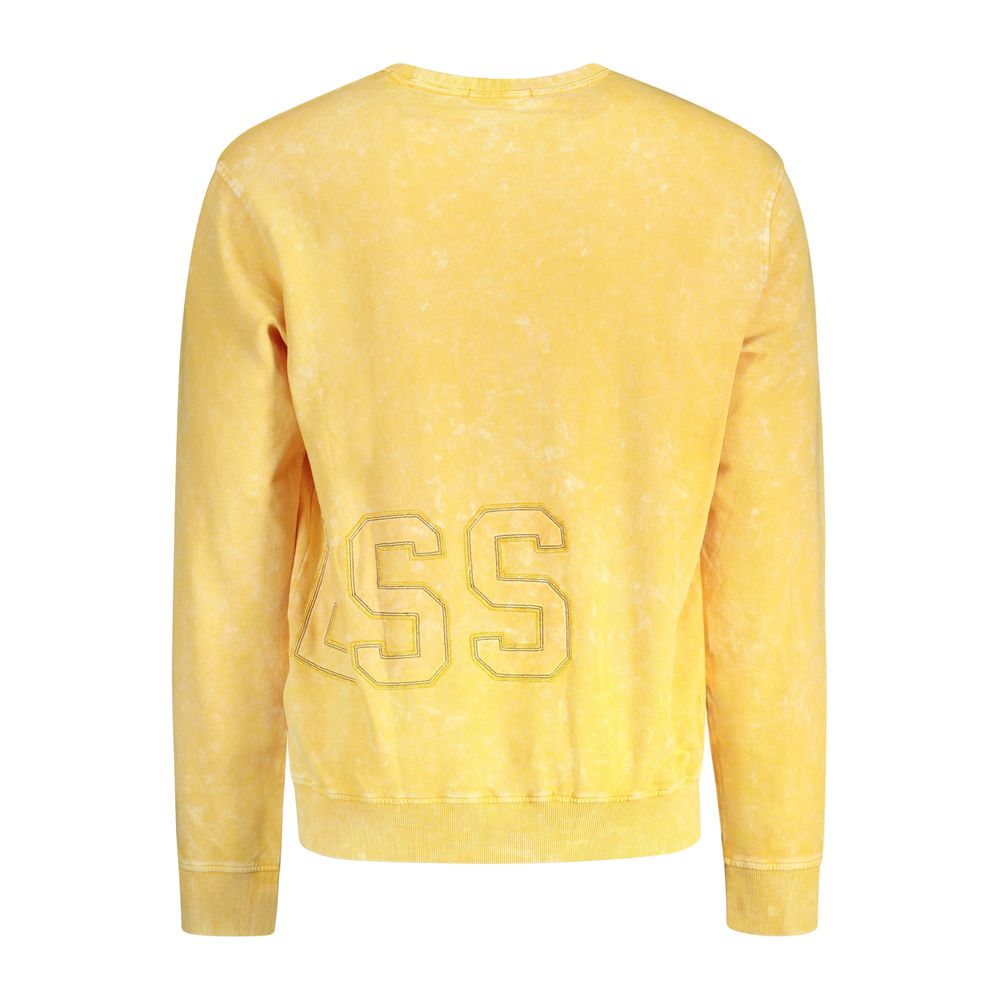 Guess Jeans Yellow Cotton Sweater by Guess Jeans