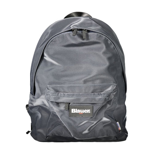 Sac à dos en polyester bleu Blauer