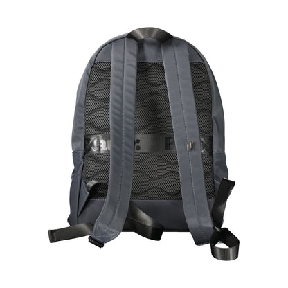 Sac à dos en polyester bleu Blauer