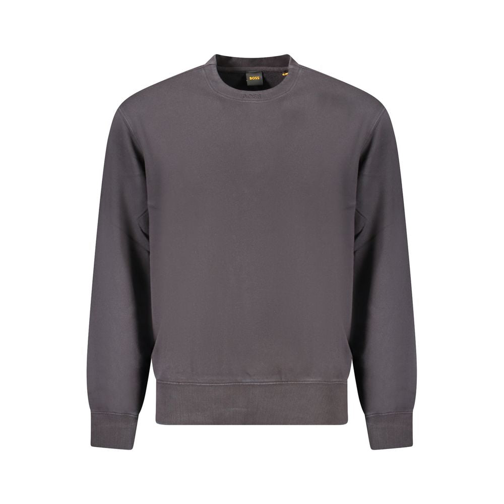 Hugo Boss Black Cotton Sweater by Hugo Boss