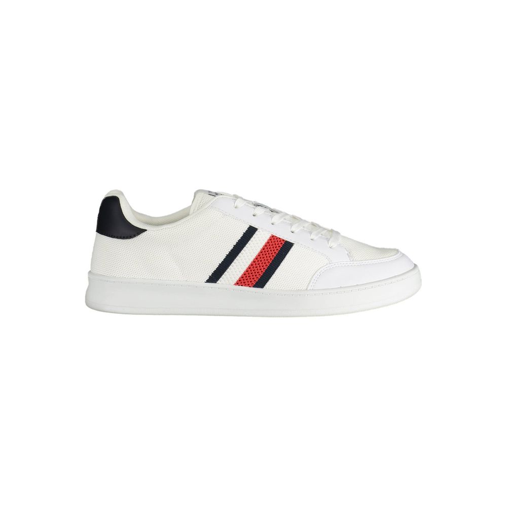 Tommy Hilfiger White Polyester Sneaker by Tommy Hilfiger