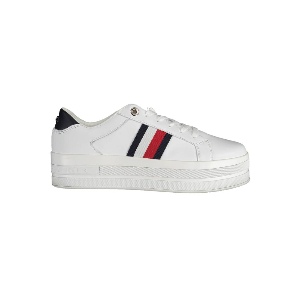 Tommy Hilfiger White Polyester Sneaker by Tommy Hilfiger
