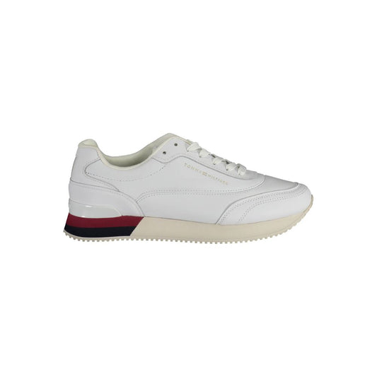 Tommy Hilfiger White Polyester Sneaker by Tommy Hilfiger