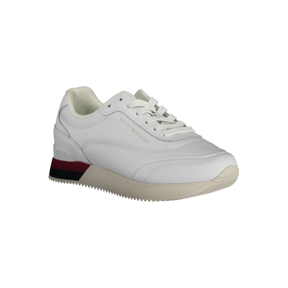 Tommy Hilfiger White Polyester Sneaker by Tommy Hilfiger