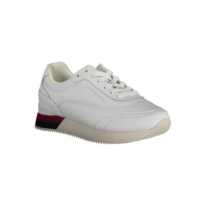 Tommy Hilfiger White Polyester Sneaker by Tommy Hilfiger